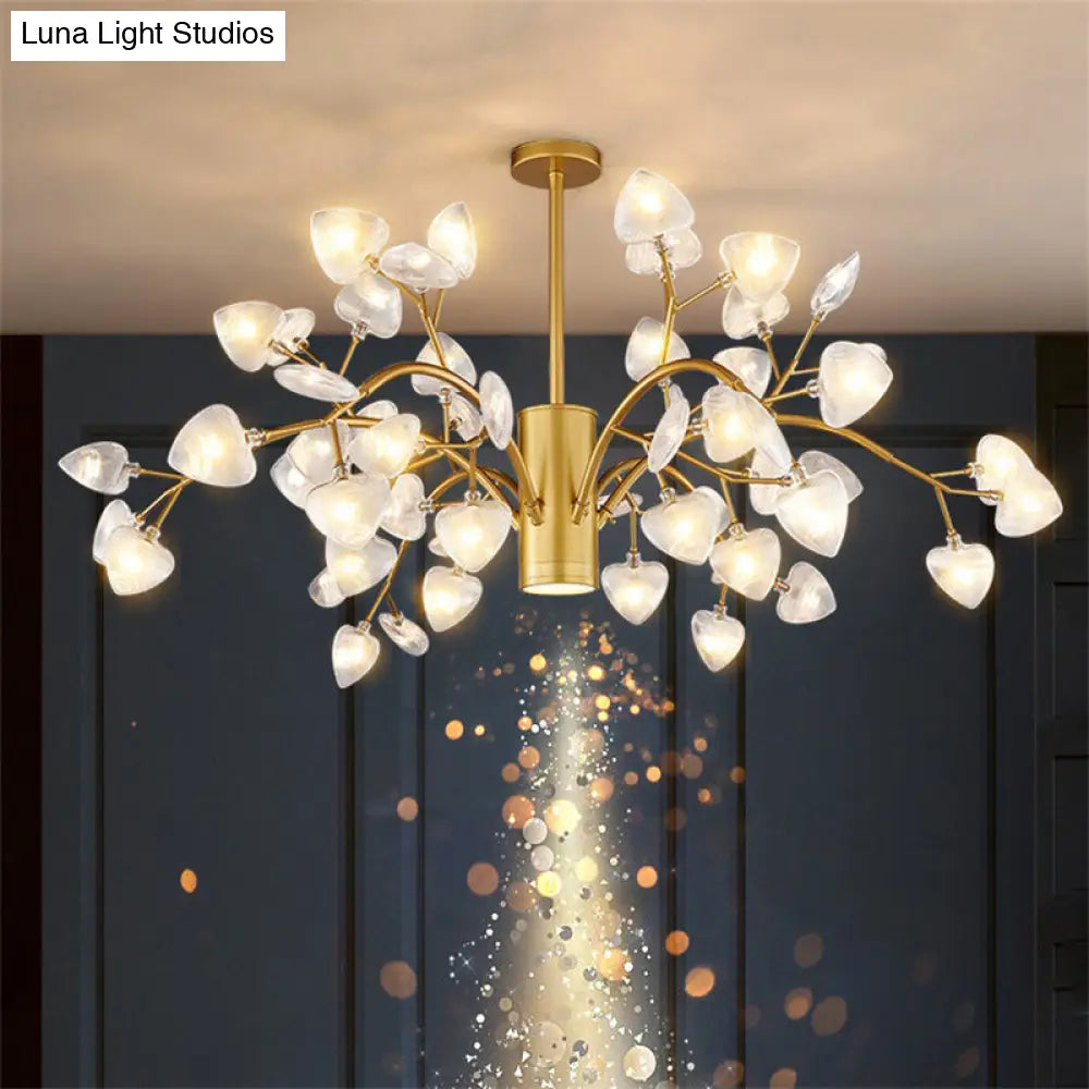 Modern Firefly Ribbed Acrylic Pendant Light – Led Hanging Chandelier For Living Room