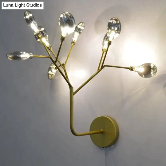 Modern Firefly Tree Branch Led Wall Light For Bedroom Study Room