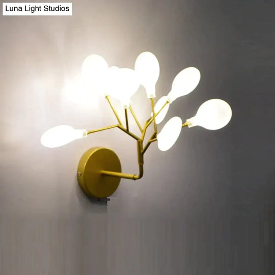 Modern Firefly Tree Branch Led Wall Light For Bedroom Study Room