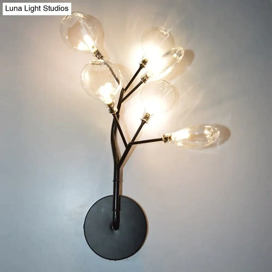 Modern Firefly Tree Branch Led Wall Light For Bedroom Study Room