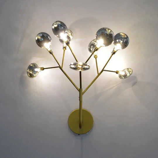 Modern firefly Tree Branch LED Wall Light for Bedroom Study Room