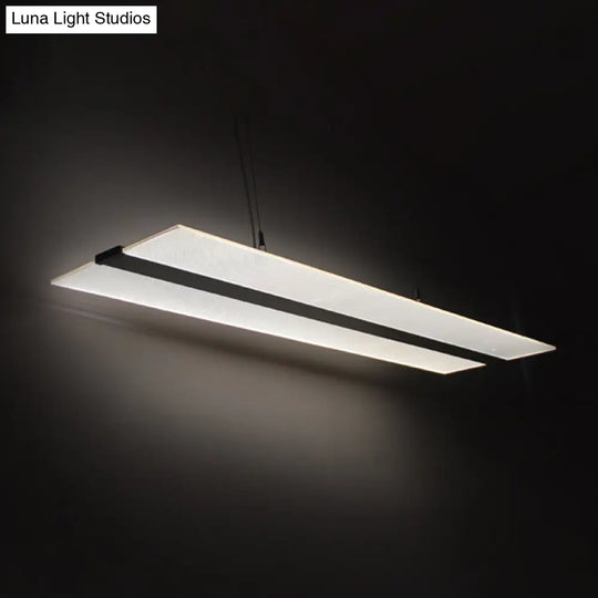 Modern Flaky Pendant Light: Acrylic Led Hanging Lamp Kit In Warm/White/Natural Light