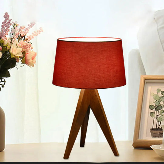 Modern Flare Reading Light In White/Red/Blue - Nightstand Lamp For Living Room Red