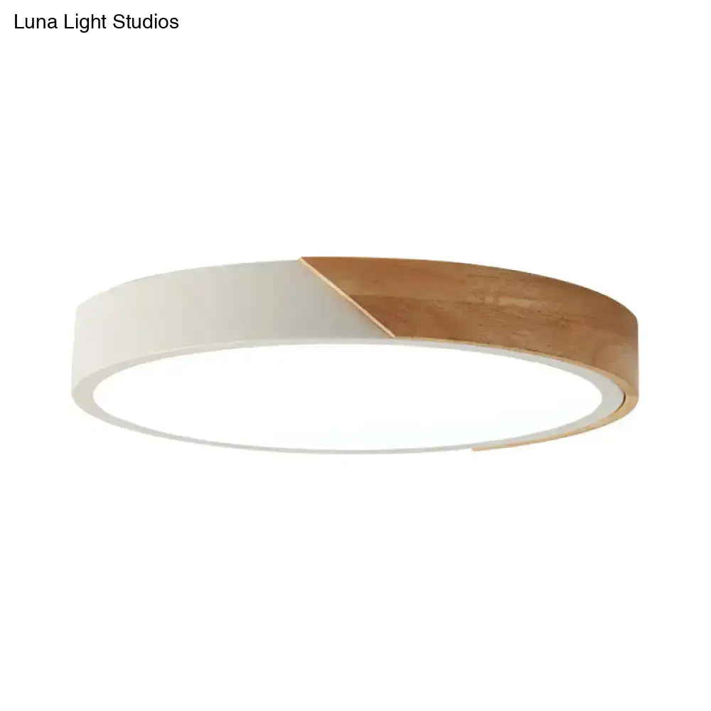 Modern Flush Mount Led Ceiling Light - Disc Shape | Available In Multiple Sizes And Finishes