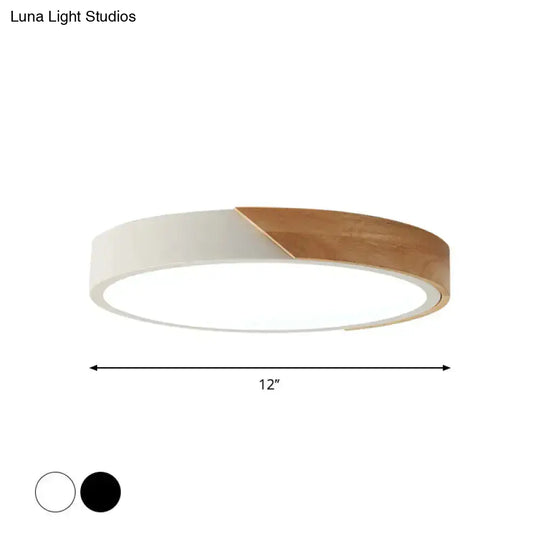 Modern Flush Mount Led Ceiling Light - Disc Shape | Available In Multiple Sizes And Finishes