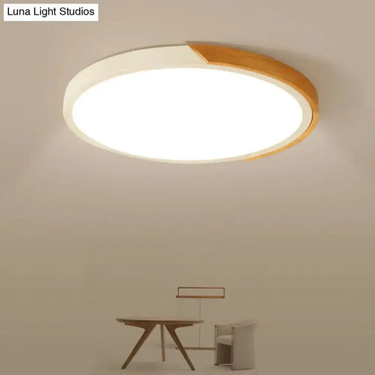 Modern Flush Mount Led Ceiling Light - Disc Shape | Available In Multiple Sizes And Finishes