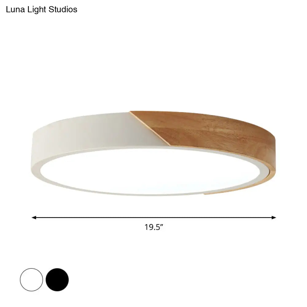 Modern Flush Mount Led Ceiling Light - Disc Shape | Available In Multiple Sizes And Finishes