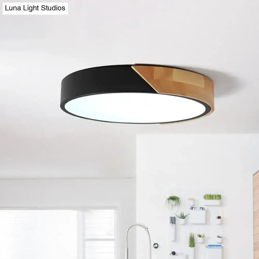 Modern Flush Mount Led Ceiling Light - Disc Shape | Available In Multiple Sizes And Finishes