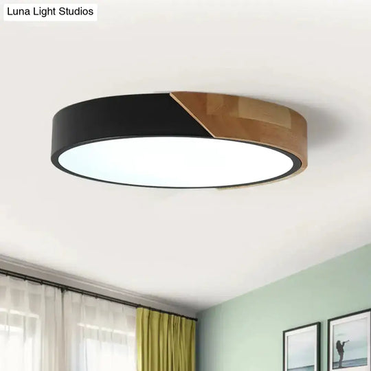 Modern Flush Mount Led Ceiling Light - Disc Shape | Available In Multiple Sizes And Finishes