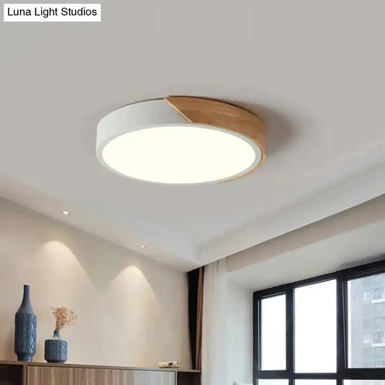 Modern Flush Mount Led Ceiling Light - Disc Shape | Available In Multiple Sizes And Finishes