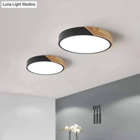 Modern Flush Mount Led Ceiling Light - Disc Shape | Available In Multiple Sizes And Finishes