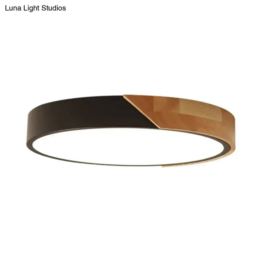 Modern Flush Mount Led Ceiling Light - Disc Shape | Available In Multiple Sizes And Finishes