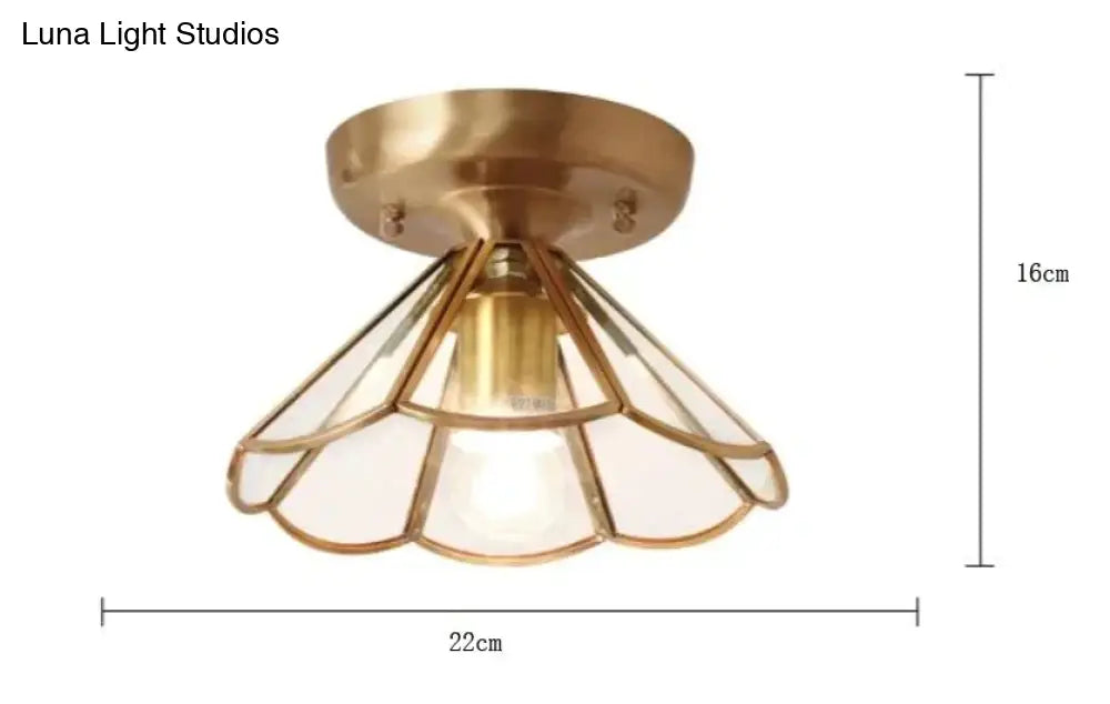 Modern Gateway Lamp Balcony Corridor All Copper Ceiling B / No Light Source