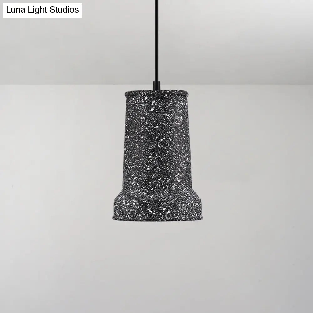 Modern Single Pendant Light With Geometric Shade Ideal For Dining Rooms Black / Barn