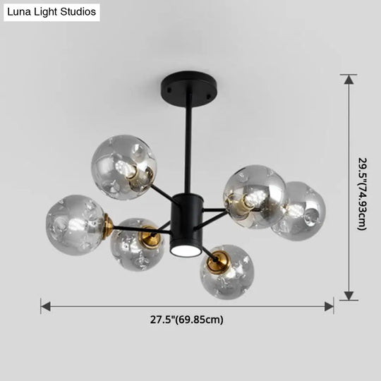 Modern Glass Bubble Chandelier Pendant Lights For Bedrooms