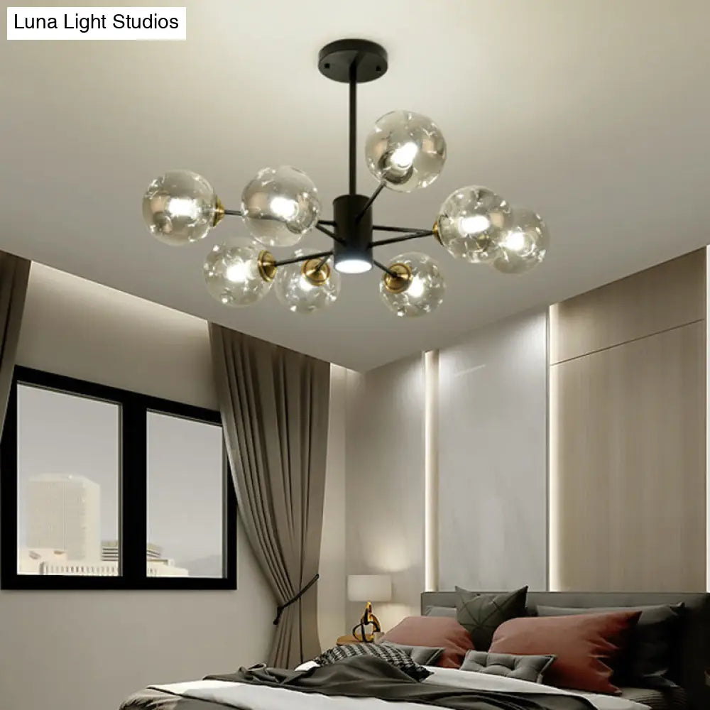 Modern Glass Bubble Chandelier Pendant Lights For Bedrooms