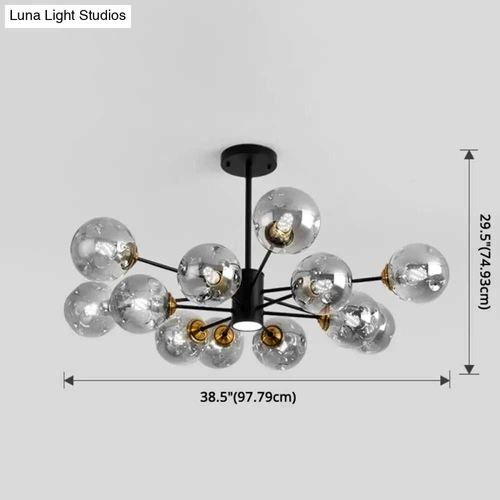 Modern Glass Bubble Chandelier Pendant Lights For Bedroom