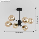 Modern Glass Bubble Chandelier Pendant Lights For Bedrooms