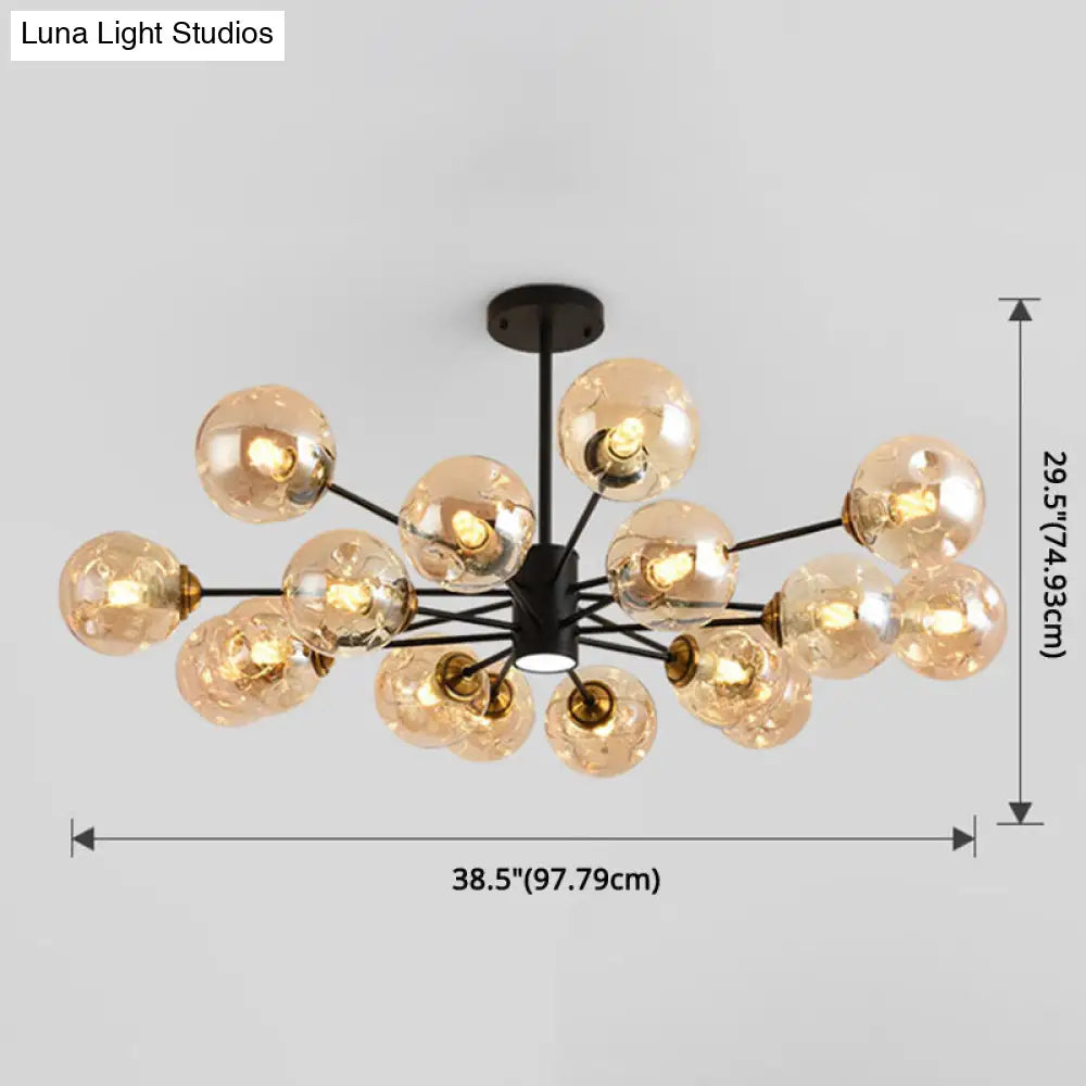 Modern Glass Bubble Chandelier Pendant Lights For Bedrooms