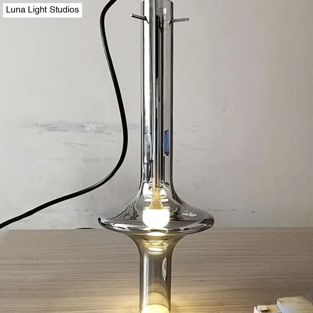 Modern Glass Pendant Light - Stylish 1-Light Hanging Lamp For Dining Room