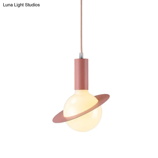 Modern Glass Pendant Light With Colorful Shades - Ideal For Dining Room Décor