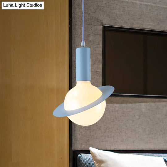 Modern Glass Pendant Light With Colorful Shades - Ideal For Dining Room Décor