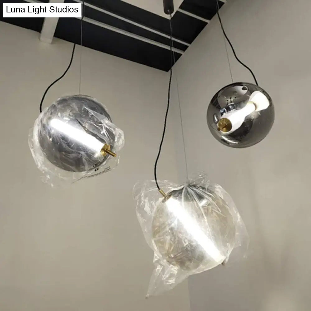 Modern Glass Globe Led Pendant Light For Stylish Kitchens