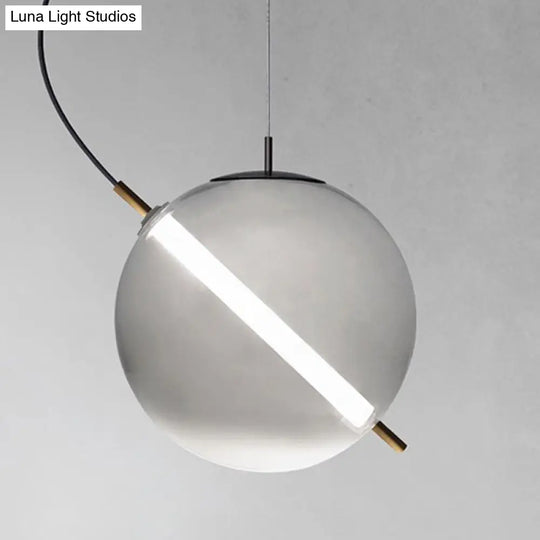 Modern Glass Pendant Light With Led For Stylish Kitchens