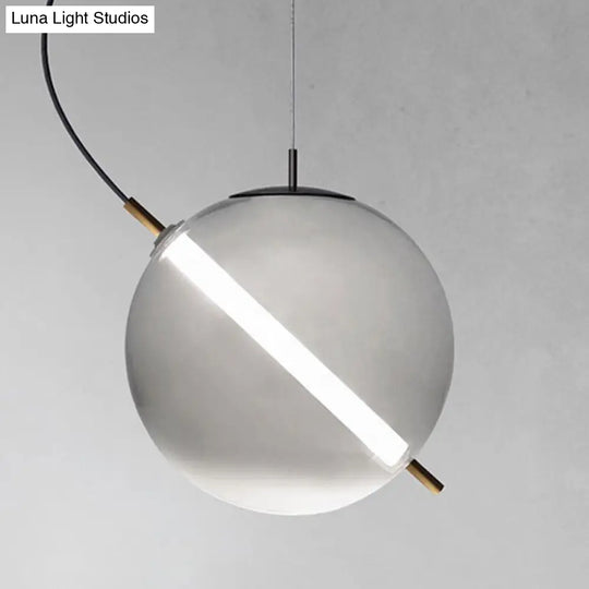 Modern Glass Globe Led Pendant Light For Stylish Kitchens