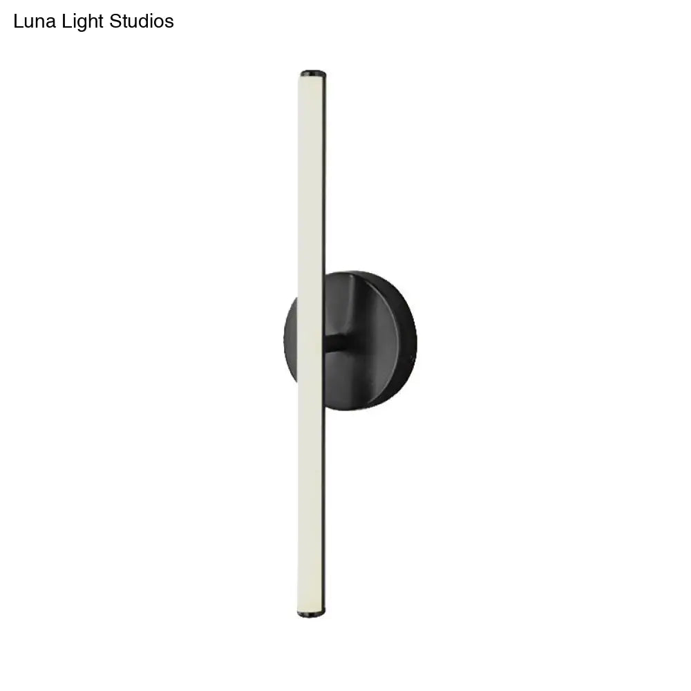 Modern Gold And Black Led Wall Sconce For Bathrooms