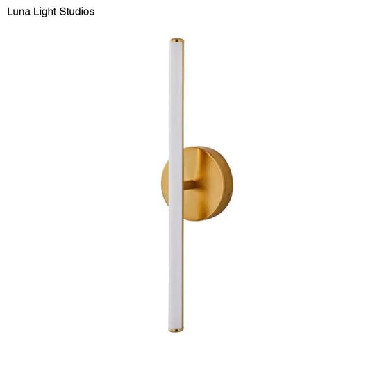 Modern Gold And Black Led Wall Sconce For Bathrooms