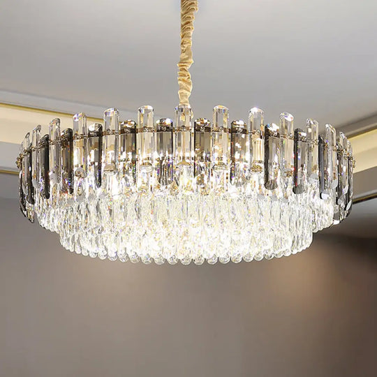 Modern Gold Crystal Chandelier 8/15/19 Bulbs Pendant Light Fixture 8 /