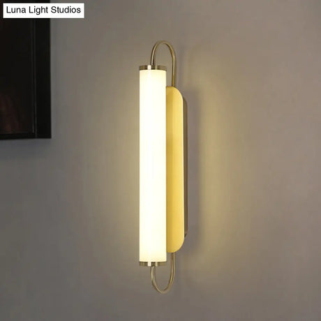 Modern Gold Led Wall Sconce With Acrylic Shade