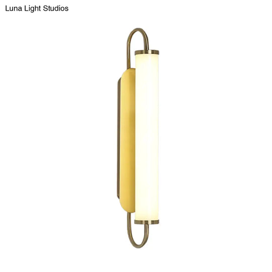 Modern Gold Led Wall Sconce With Acrylic Shade