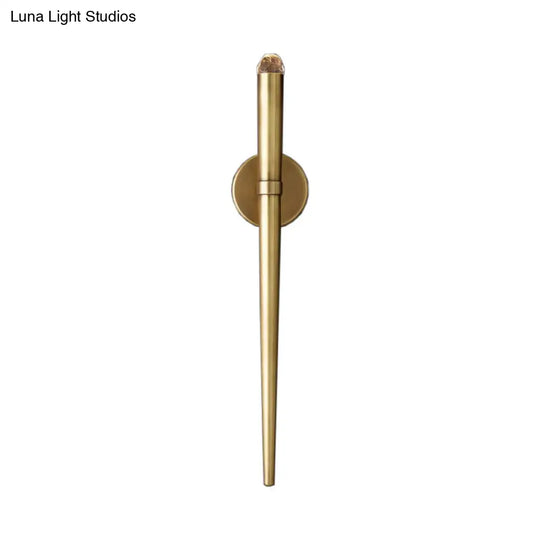 Modern Gold Linear Led Wall Lamp For Stylish Living Room Lighting