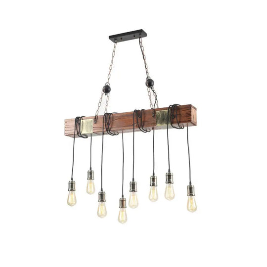 Modern Gold Pendant Light For Kitchen Island With Open Bulb Design / 37.5’