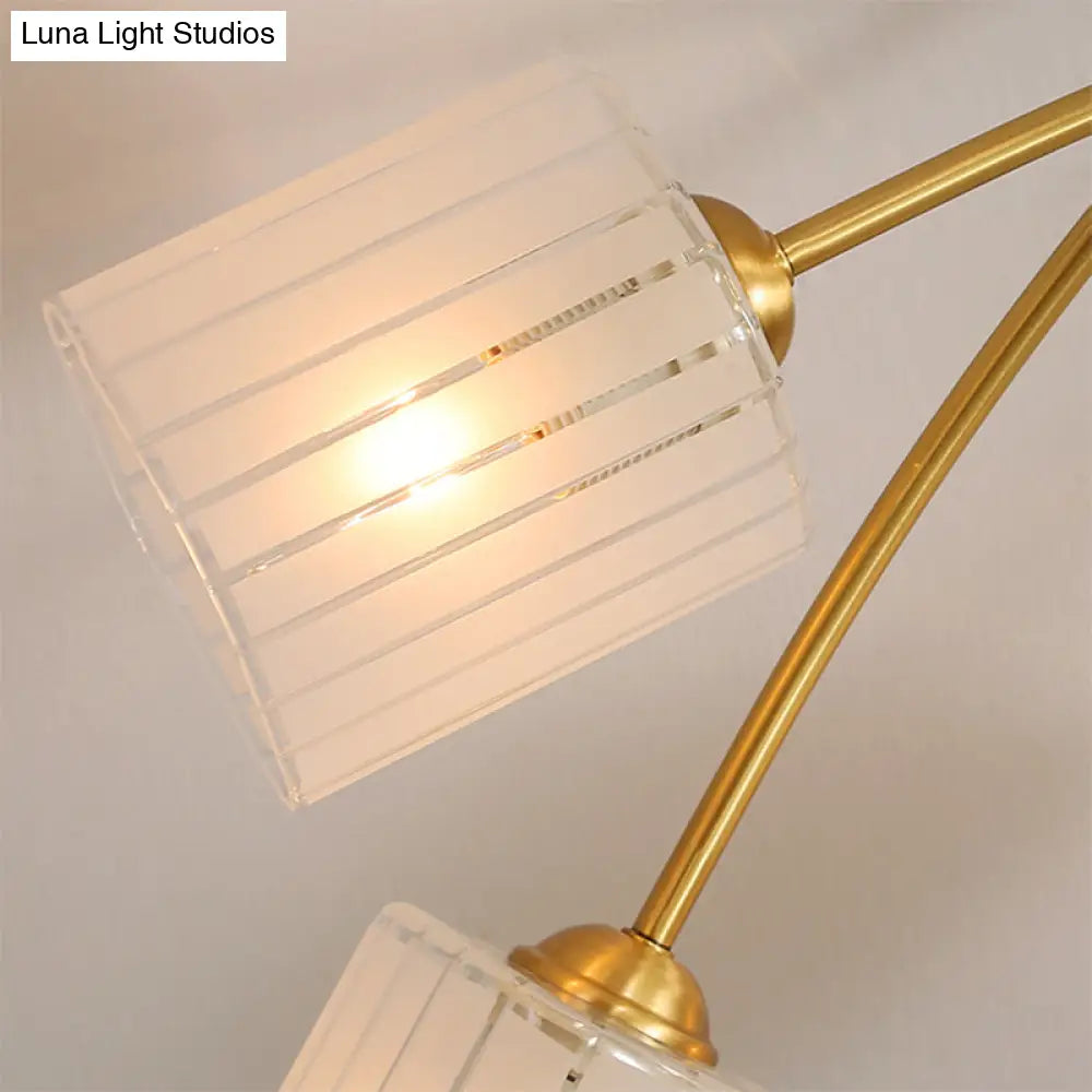 Modern Gold Rectangular Sconce Lamp - Stylish Bedroom Lighting Fixture