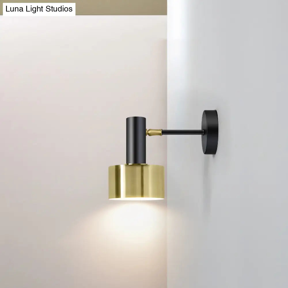 Modern Grenade Shaped Wall Lamp - Metallic Single Bedside Lighting Fixture