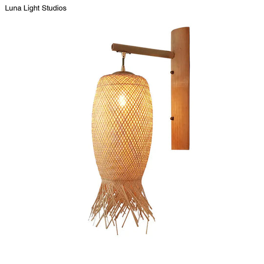 Modern Handmade Bamboo Wall Light For Corridor