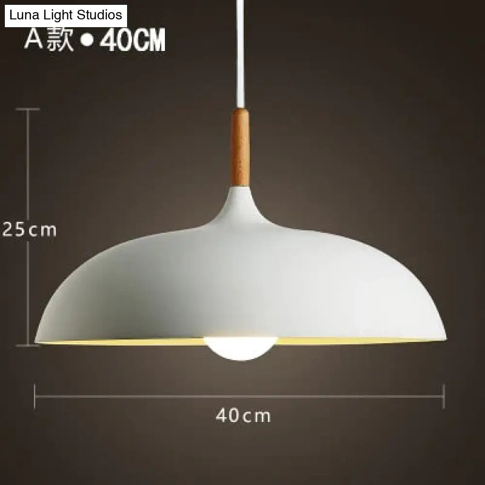 Modern Hanging Ceiling Lamps Wood Aluminium E27 Pendant Lights Dining Room Table Bedside Kitchen