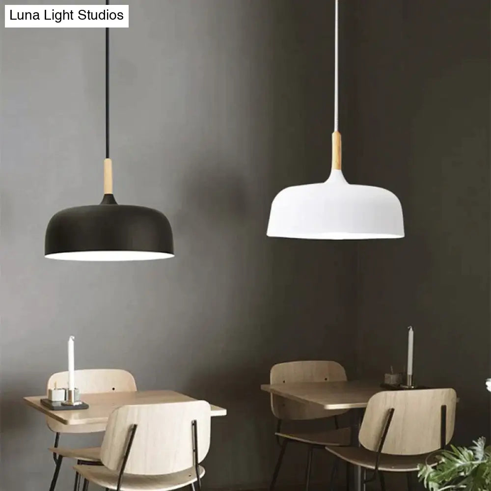 Modern Hanging Ceiling Lamps Wood Aluminium E27 Pendant Lights Dining Room Table Bedside Kitchen