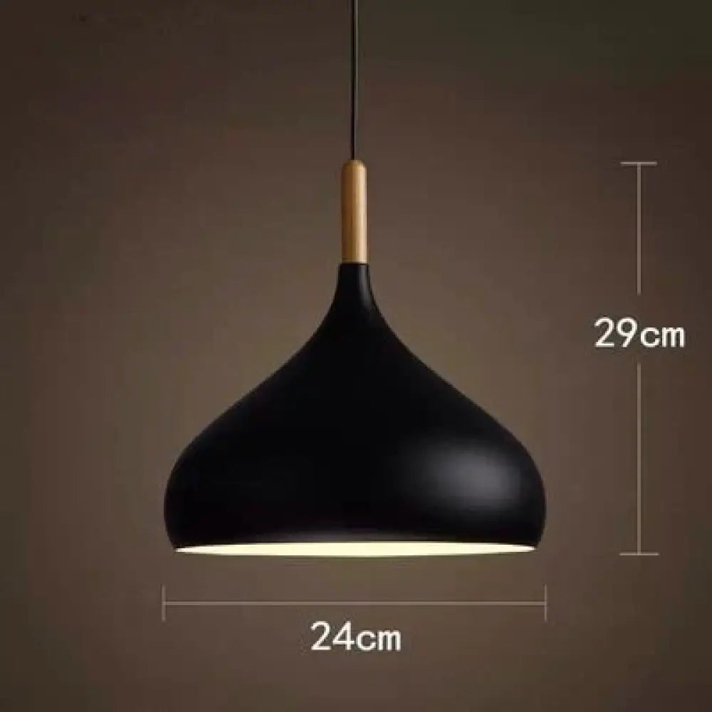 Modern Hanging Ceiling Lamps Wood Aluminium E27 Pendant Lights Dining Room Table Bedside Kitchen