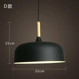 Modern Hanging Ceiling Lamps Wood Aluminium E27 Pendant Lights Dining Room Table Bedside Kitchen