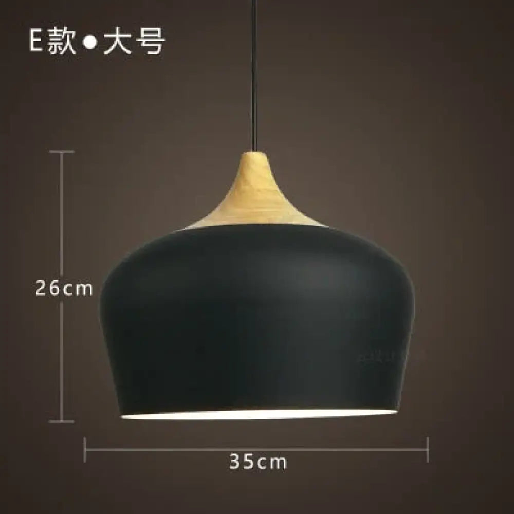 Modern Hanging Ceiling Lamps Wood Aluminium E27 Pendant Lights Dining Room Table Bedside Kitchen