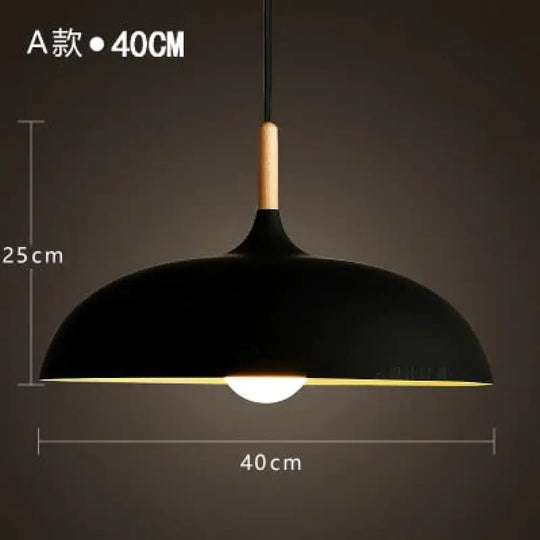 Modern Hanging Ceiling Lamps Wood Aluminium E27 Pendant Lights Dining Room Table Bedside Kitchen