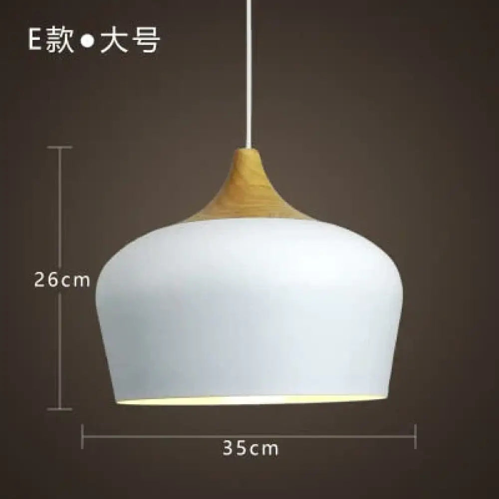 Modern Hanging Ceiling Lamps Wood Aluminium E27 Pendant Lights Dining Room Table Bedside Kitchen