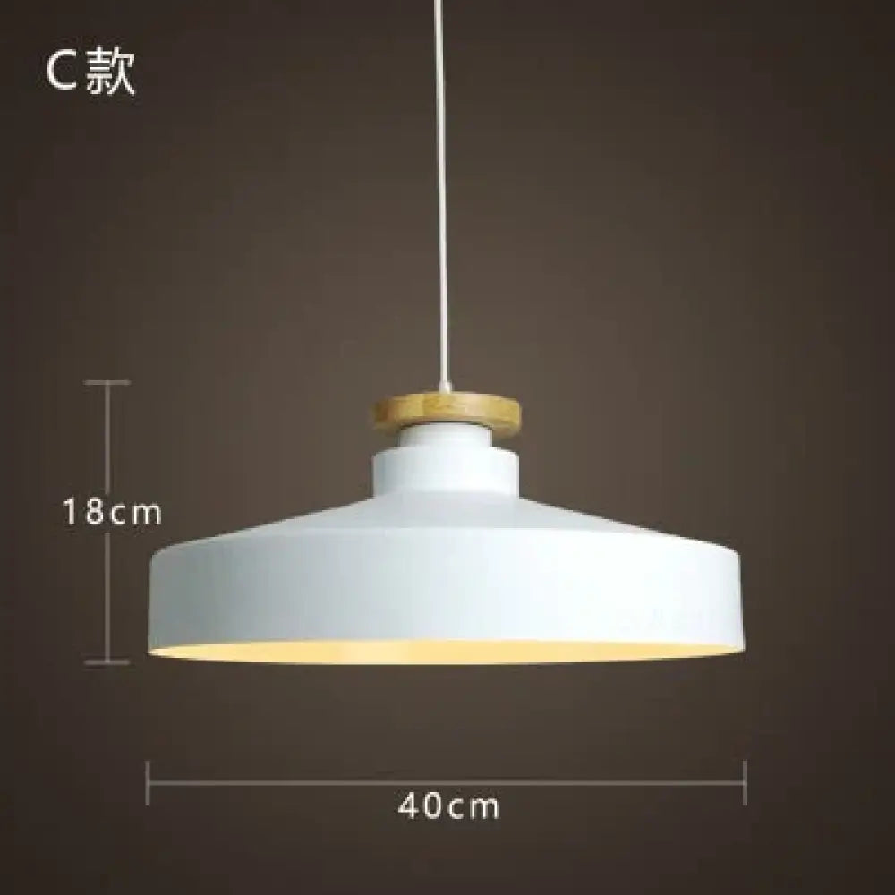 Modern Hanging Ceiling Lamps Wood Aluminium E27 Pendant Lights Dining Room Table Bedside Kitchen