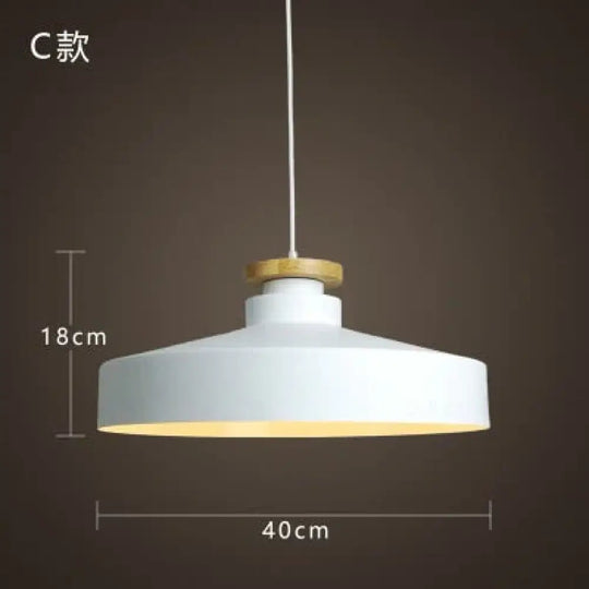 Modern Hanging Ceiling Lamps Wood Aluminium E27 Pendant Lights Dining Room Table Bedside Kitchen