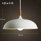 Modern Hanging Ceiling Lamps Wood Aluminium E27 Pendant Lights Dining Room Table Bedside Kitchen