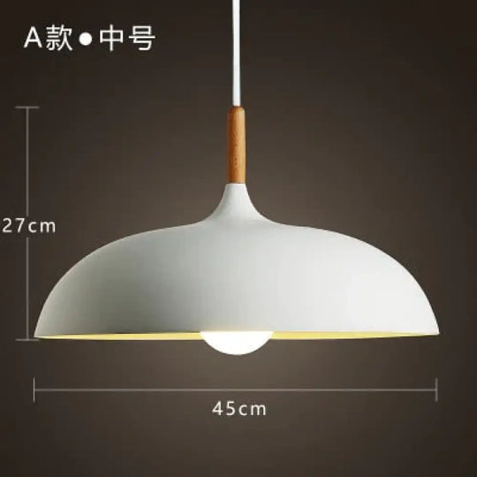 Modern Hanging Ceiling Lamps Wood Aluminium E27 Pendant Lights Dining Room Table Bedside Kitchen